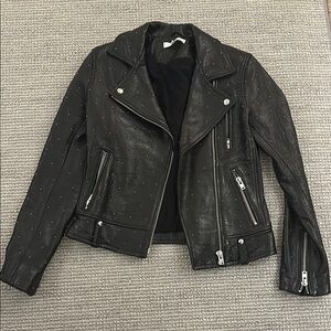 Iro Black Studded Leather Jacket